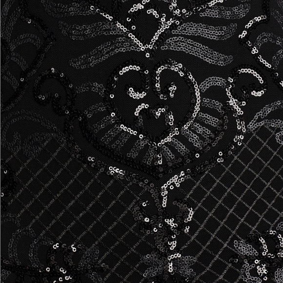 Aqua sequin gown - Picture 5 of 5